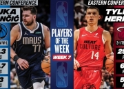 🌟NBA官方：东契奇与希罗分别当选第七周东西部周最佳球员